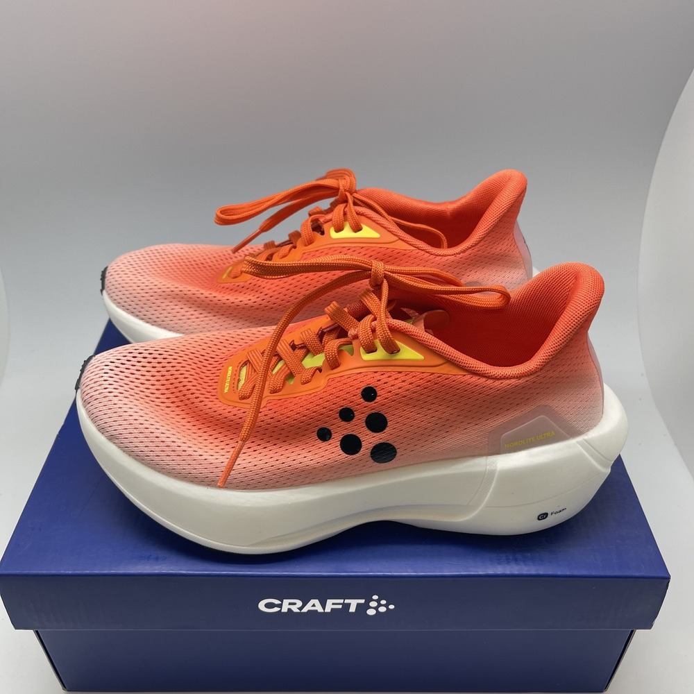 Craft Nordlite Ultra Shoes Womens 6.5‎ Running Athletic Gym New Orange Sneakers